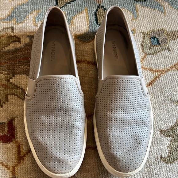 Vince Shoes - VINCE Blair Perforated Sneaker in Gray